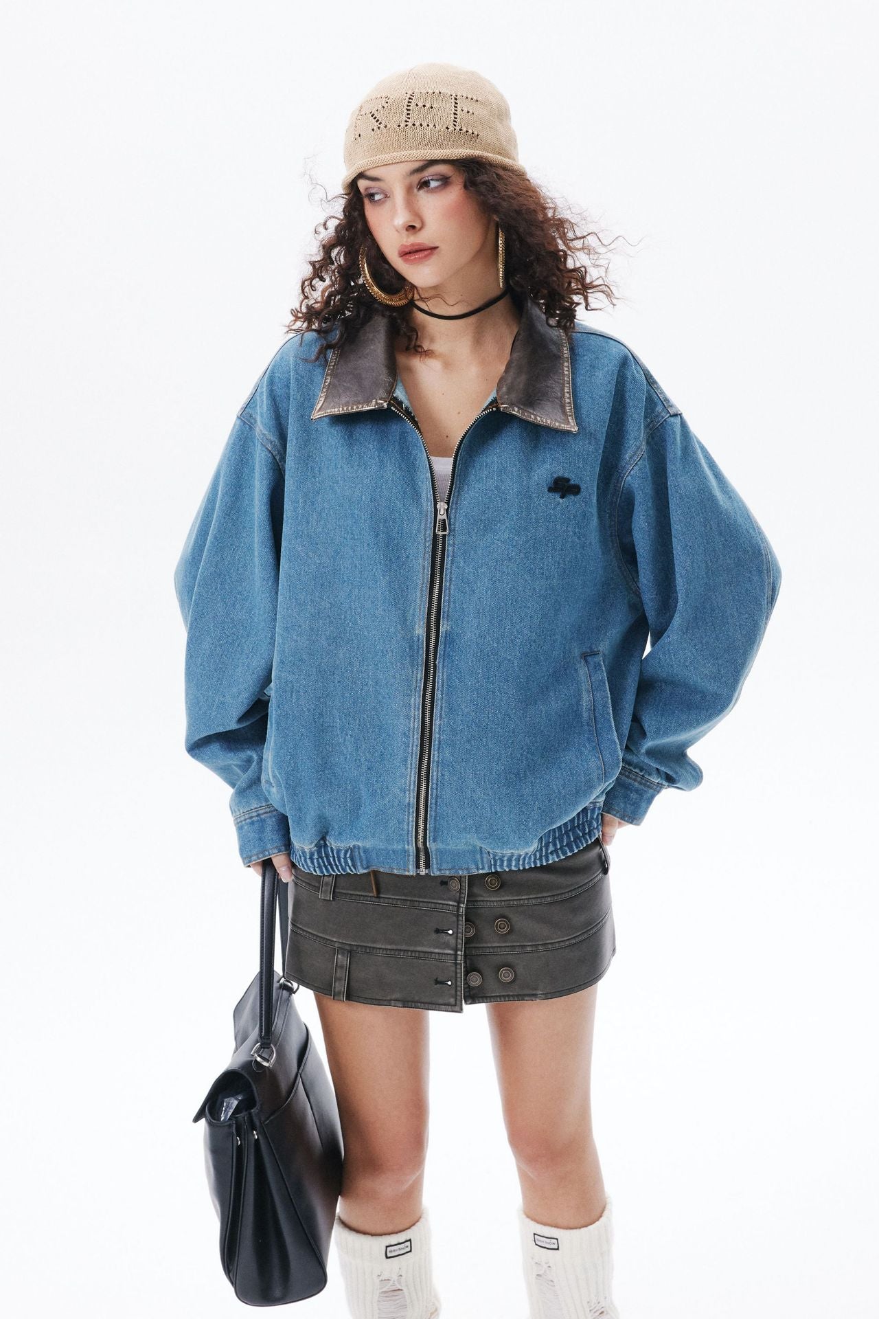 Zwoyren Retro Clean Fit Washed Denim Jacket