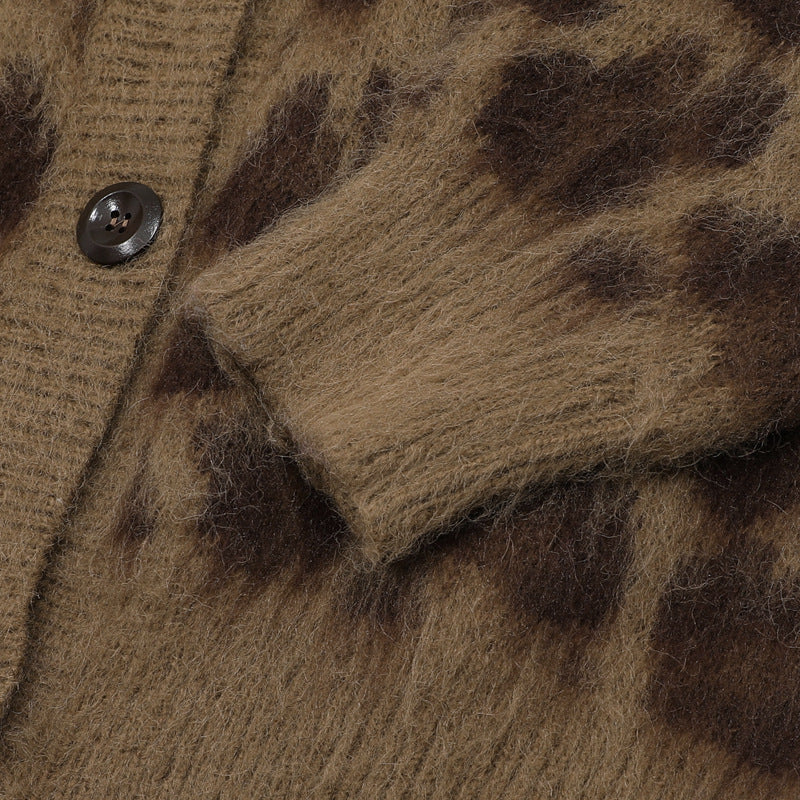 Zwoyren Leopard Print Cardigan