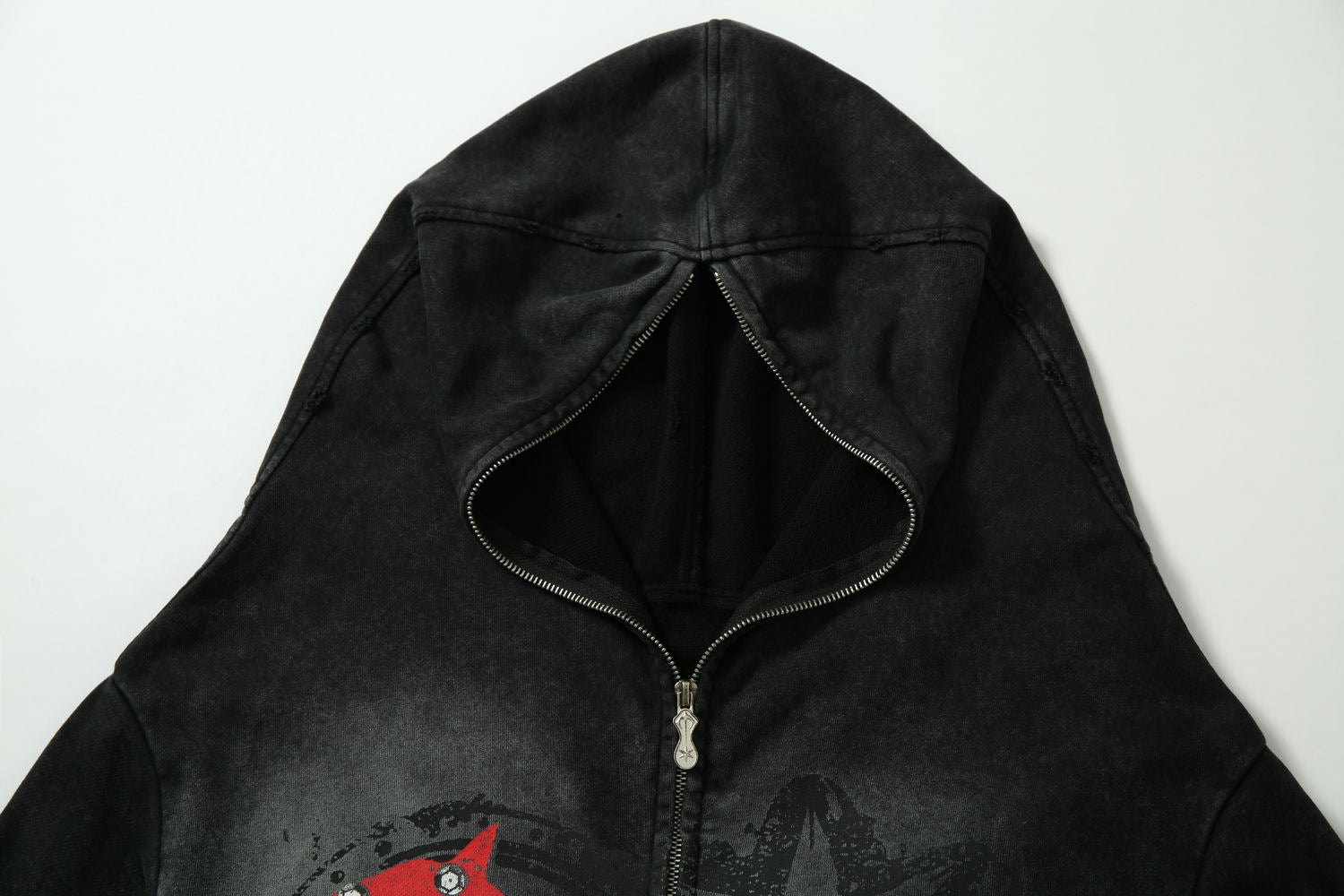 Zwoyren Anarchy Star Graphic Hooded Jacket