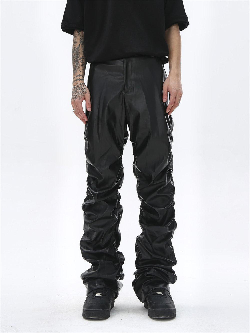 Dark Punk Shiny PU Leather Pant