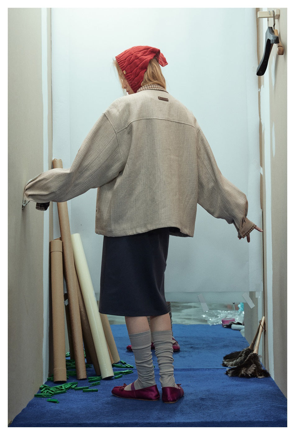 Zwoyren Plaid Collar Jacket
