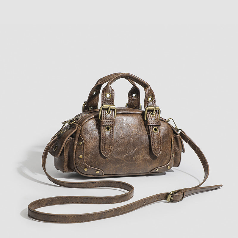 Zwoyren Vintage Brown Leather Handbag