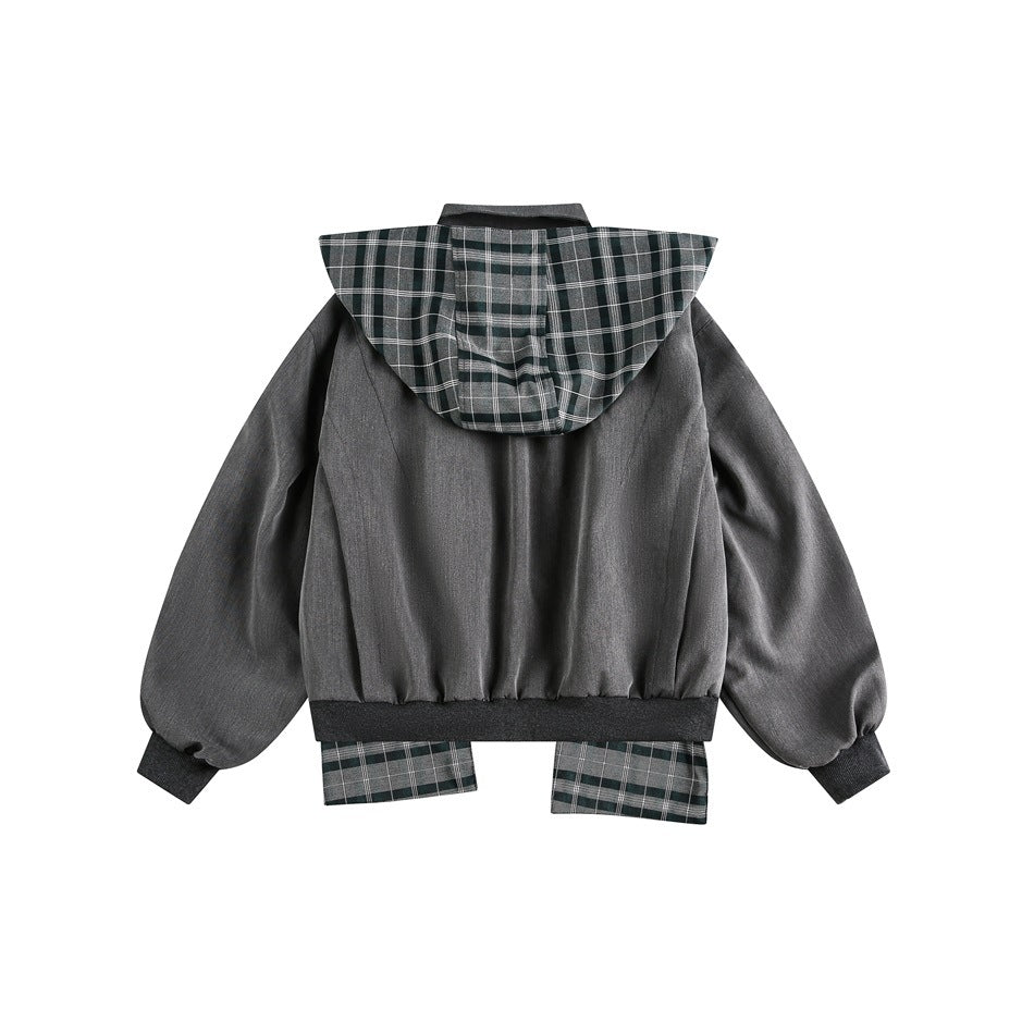 Zwoyren Detachable Scarf Hooded Jacket