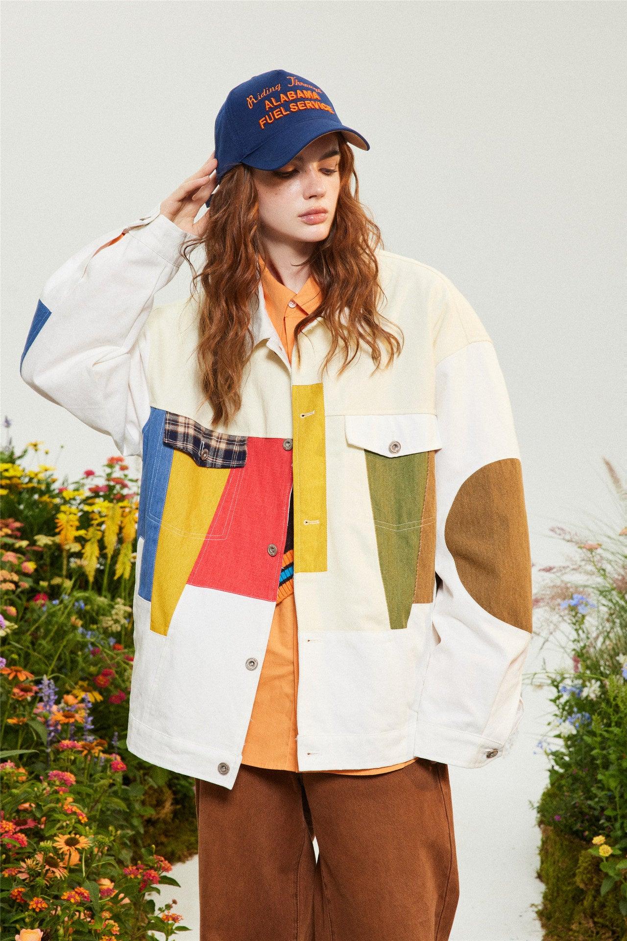 Color Block Patchwork Jacket