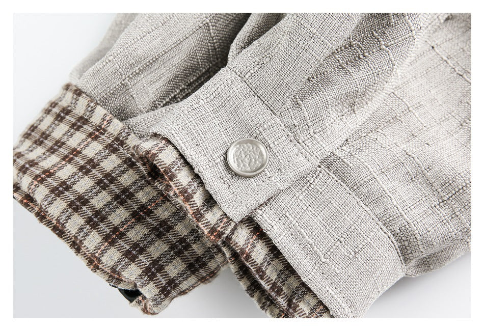 Zwoyren Plaid Collar Jacket
