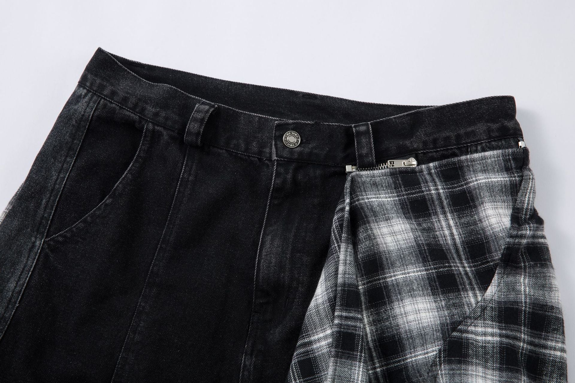 Zwoyren Plaid Super Baggy Jeans