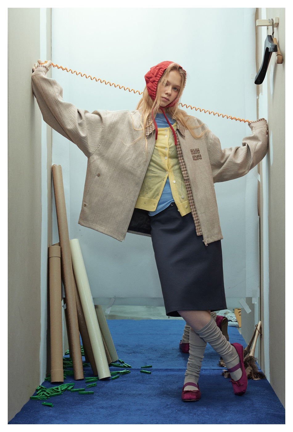 Zwoyren Plaid Collar Jacket