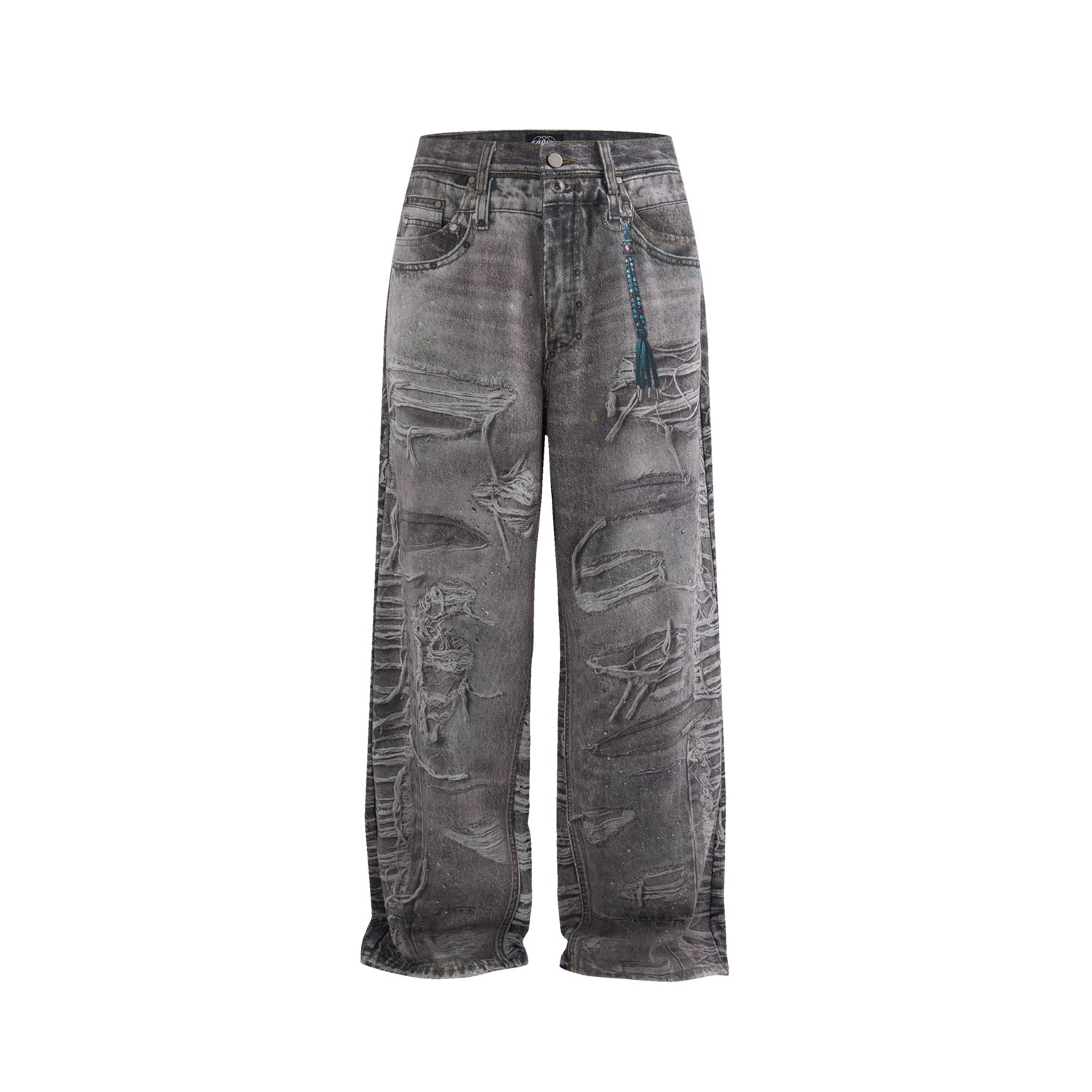 Zwoyren Tassel Distressed Jeans
