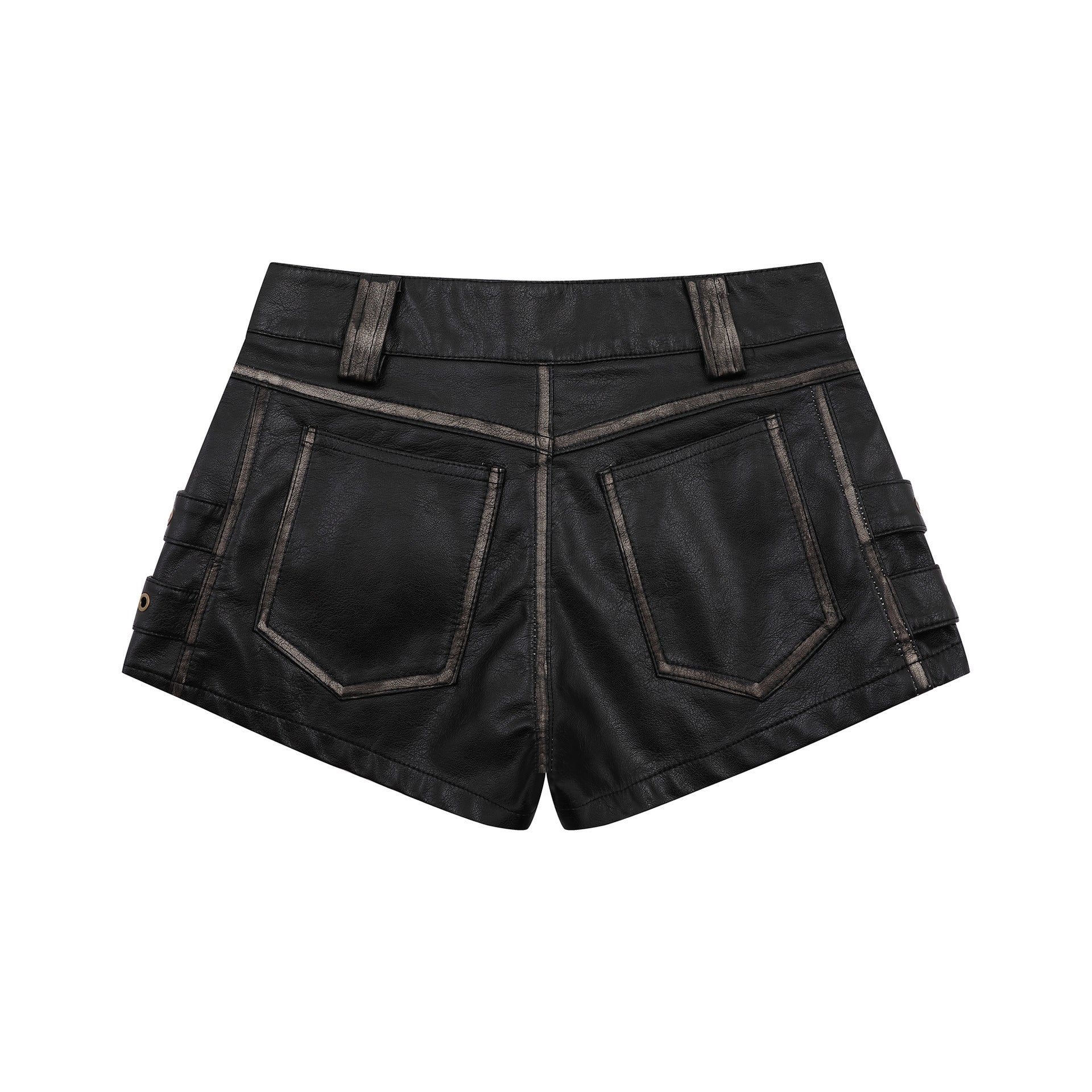 Zwoyren Vintage Washed Mini Shorts