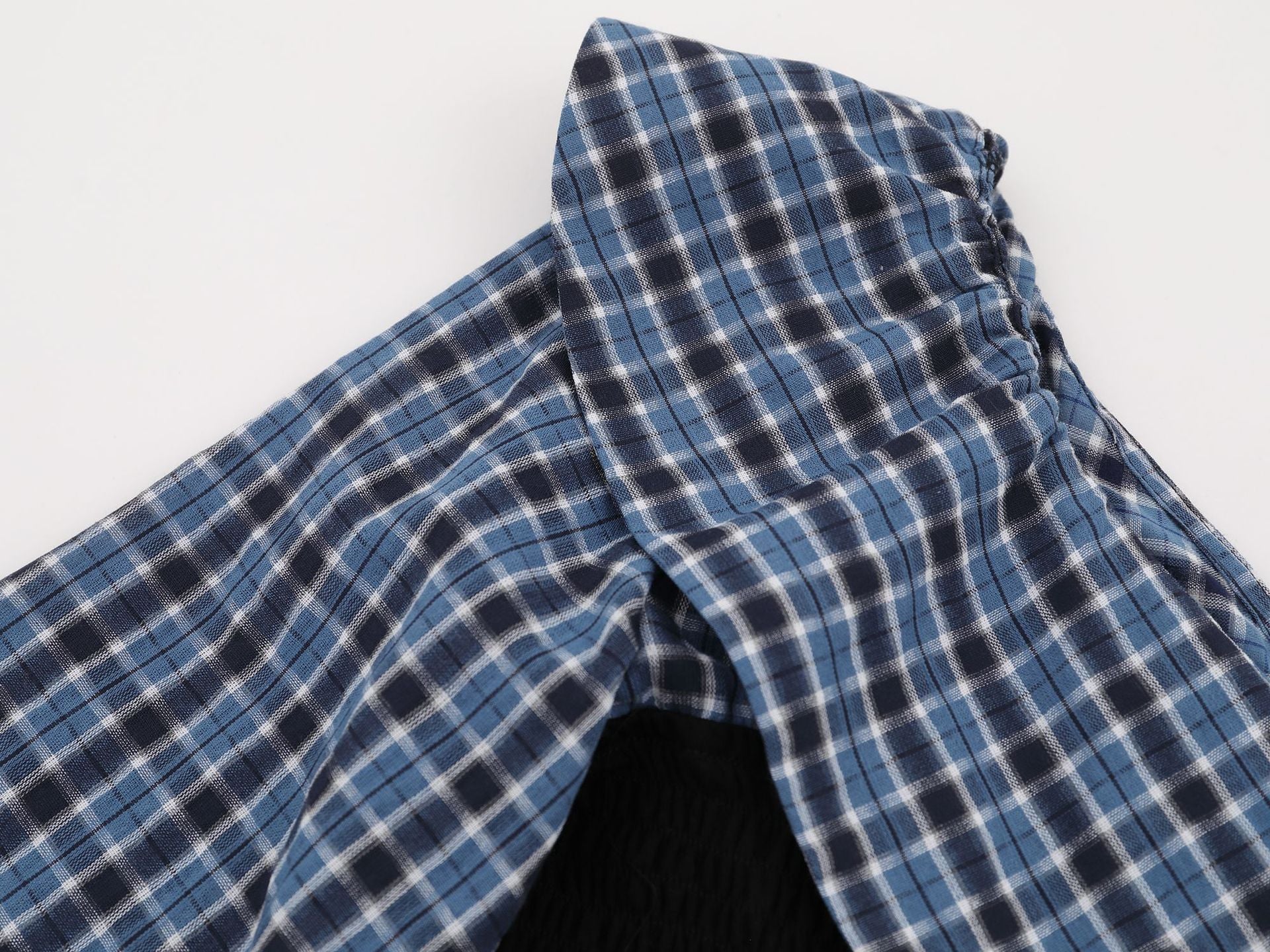Zwoyren Plaid Sleeve Corset Top