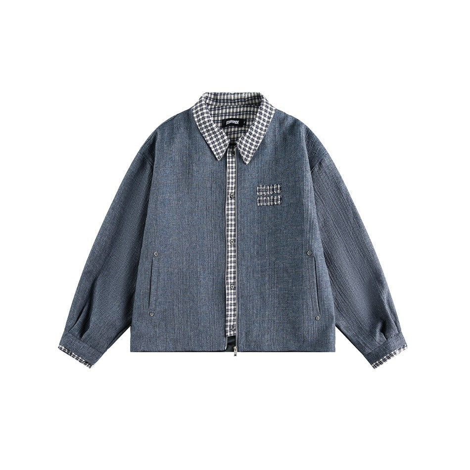 Zwoyren Plaid Collar Jacket