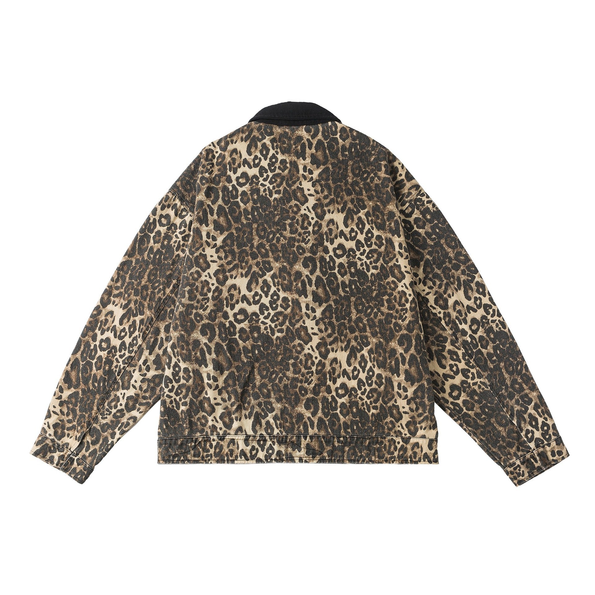 Zwoyren Distressed Leopard Print Jacket