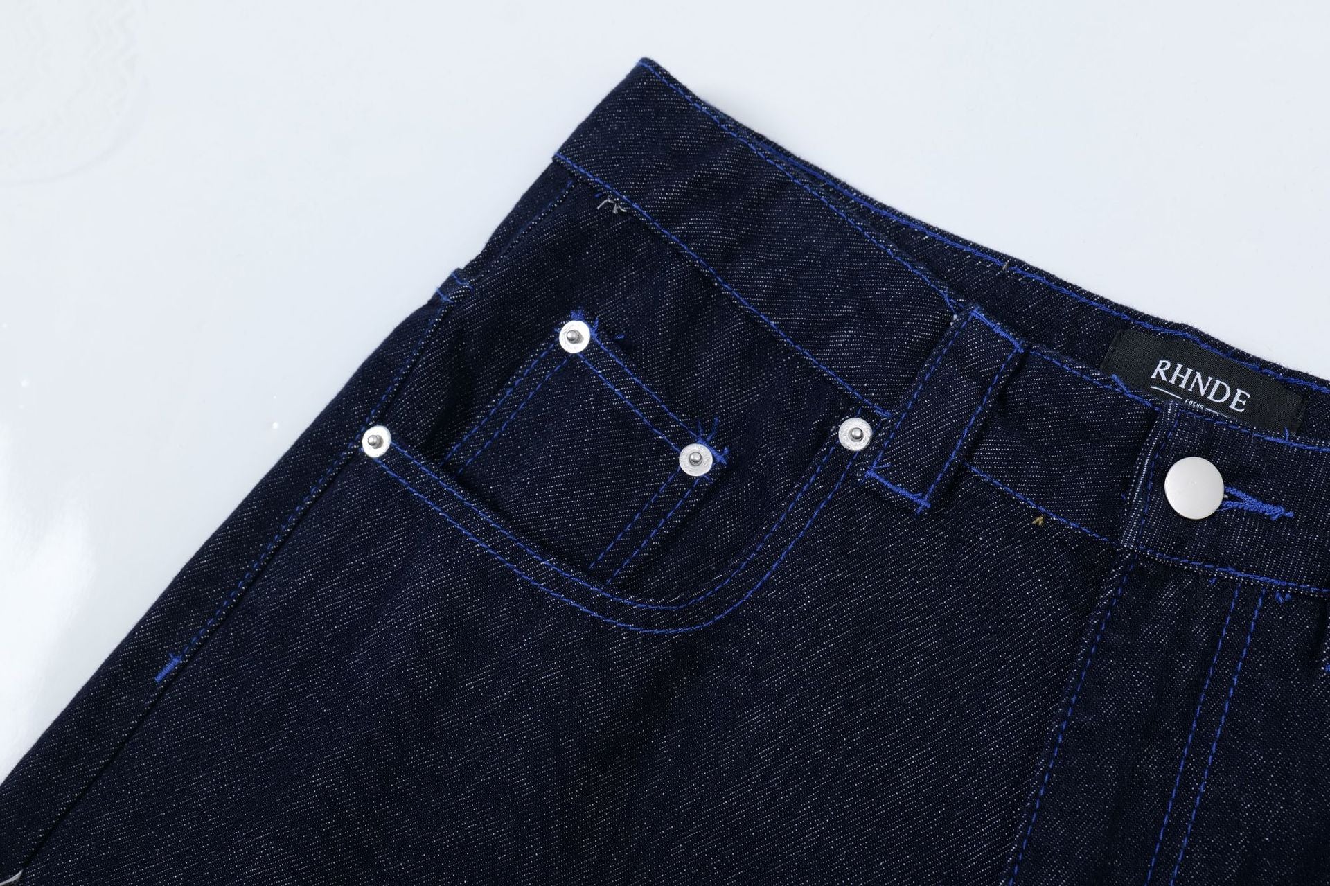 Zwoyren Pigeon Embroidery Longline Jorts