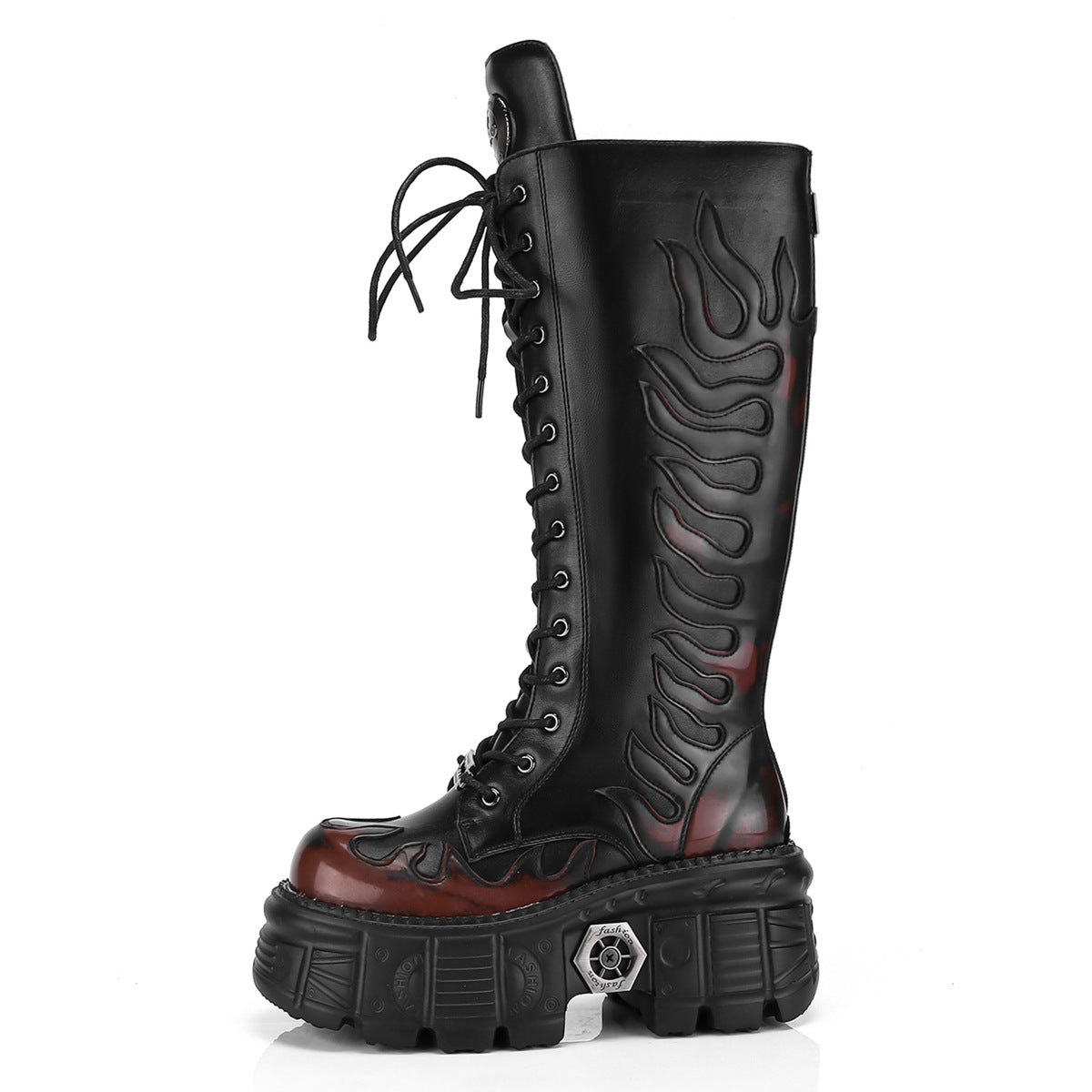 Zwoyren Flame Detail Boots