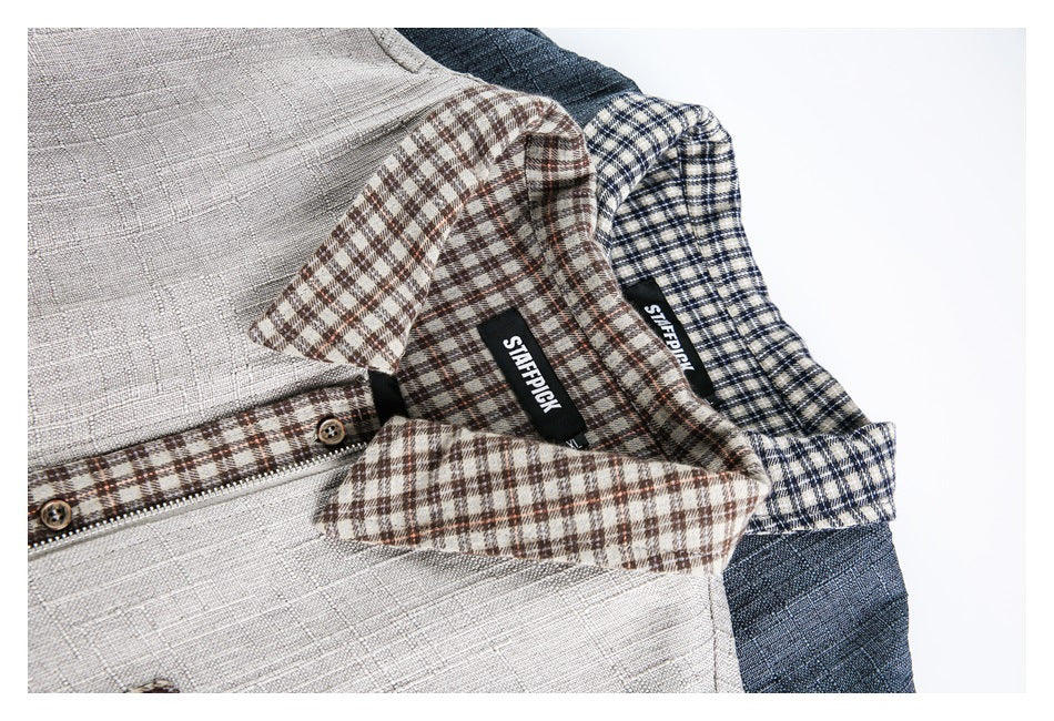 Zwoyren Plaid Collar Jacket