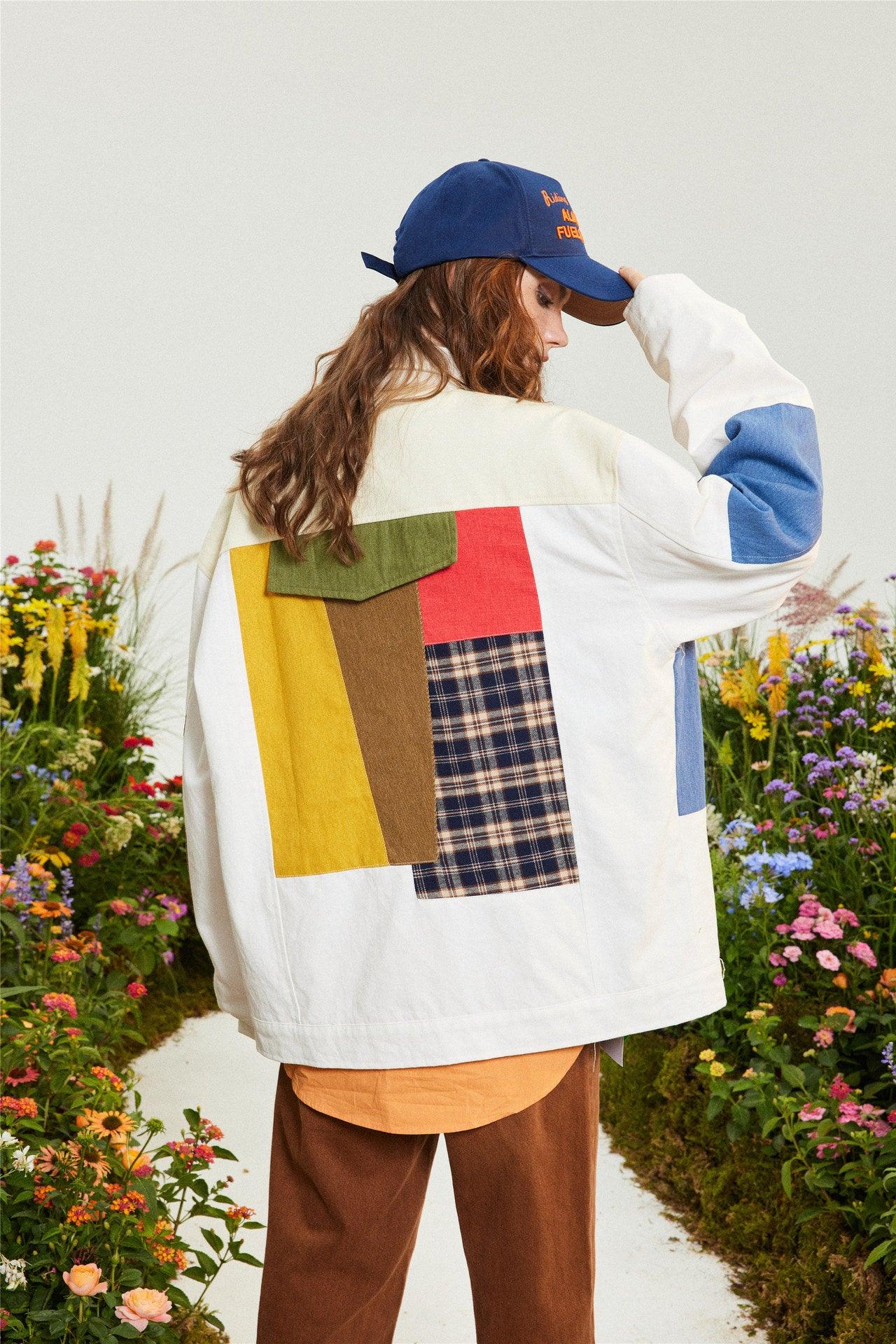 Color Block Patchwork Jacket