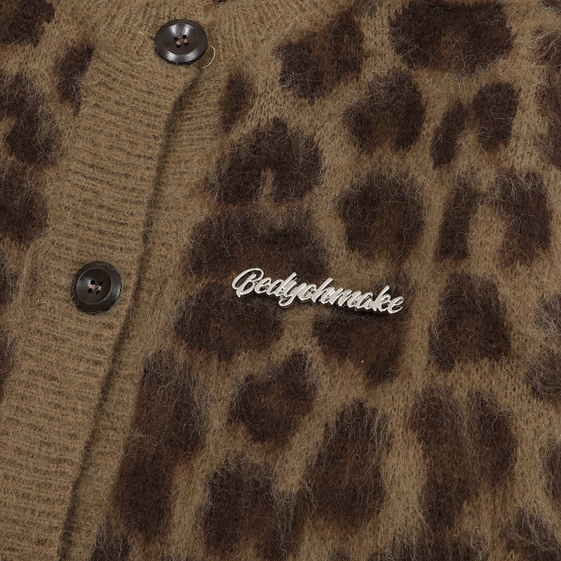 Zwoyren Leopard Print Cardigan