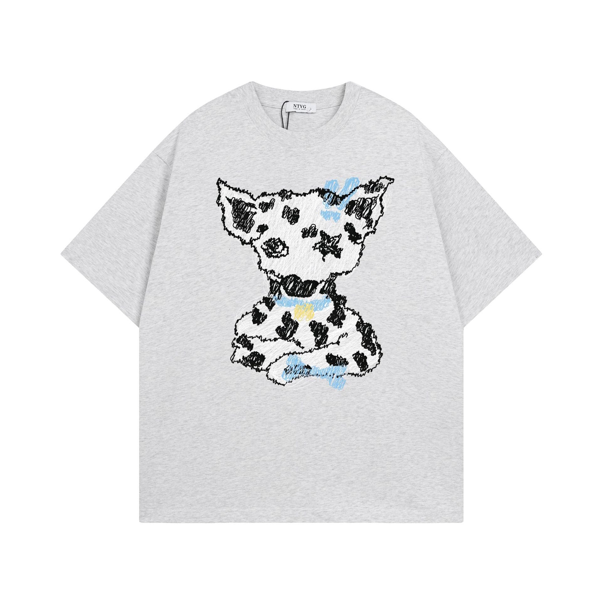 Zwoyren Line Graffiti Dalmatian Tee
