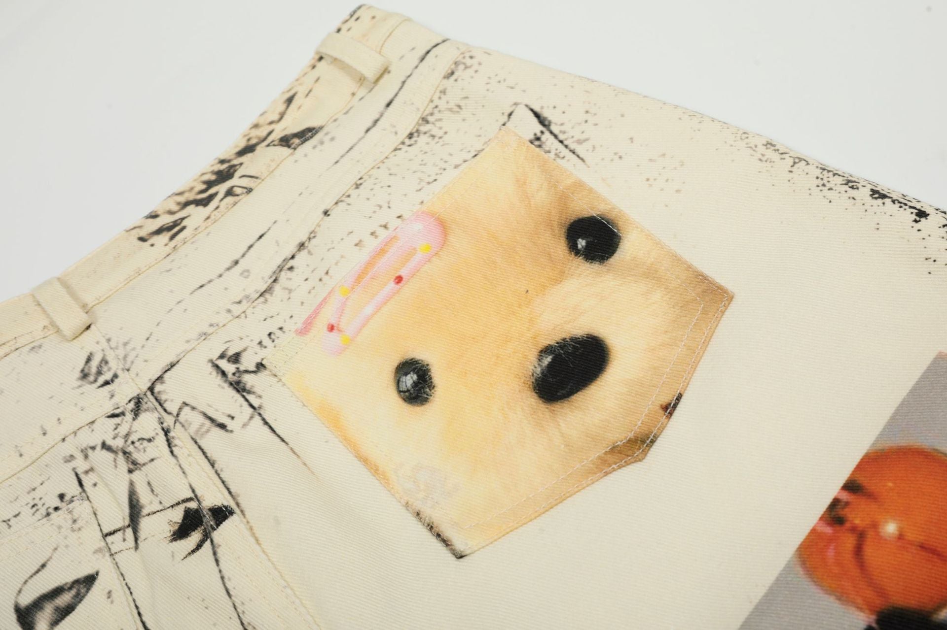 Zwoyren Whimsical Collage Statement Pants
