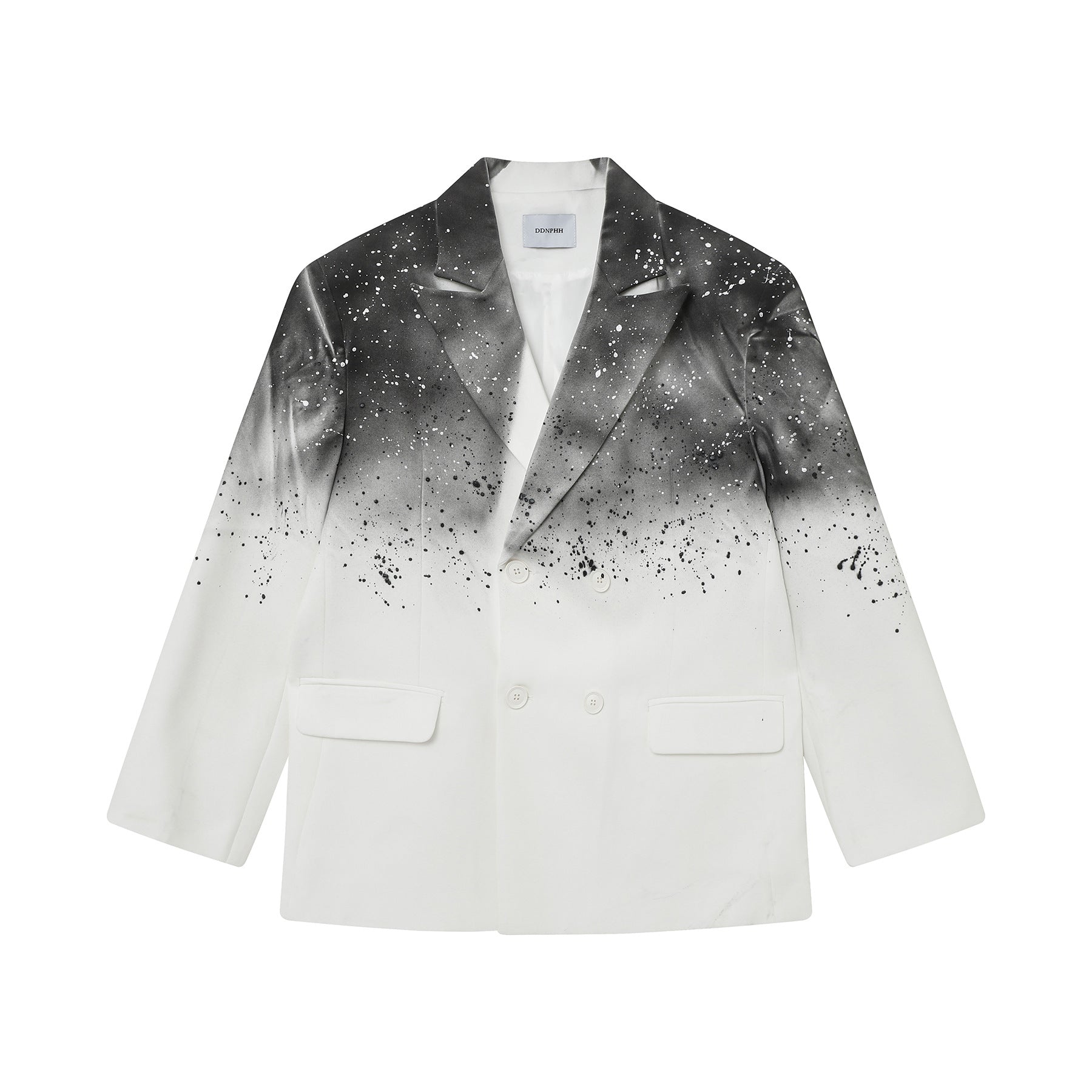 Zwoyren Galaxy Black & White Blazer Jacket