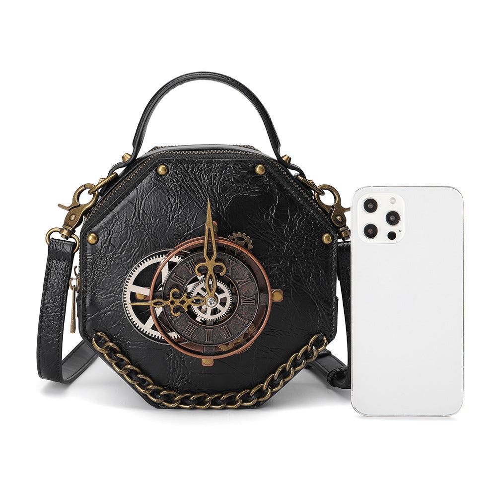 Punk Industrial Retro Style Crossbody Bag