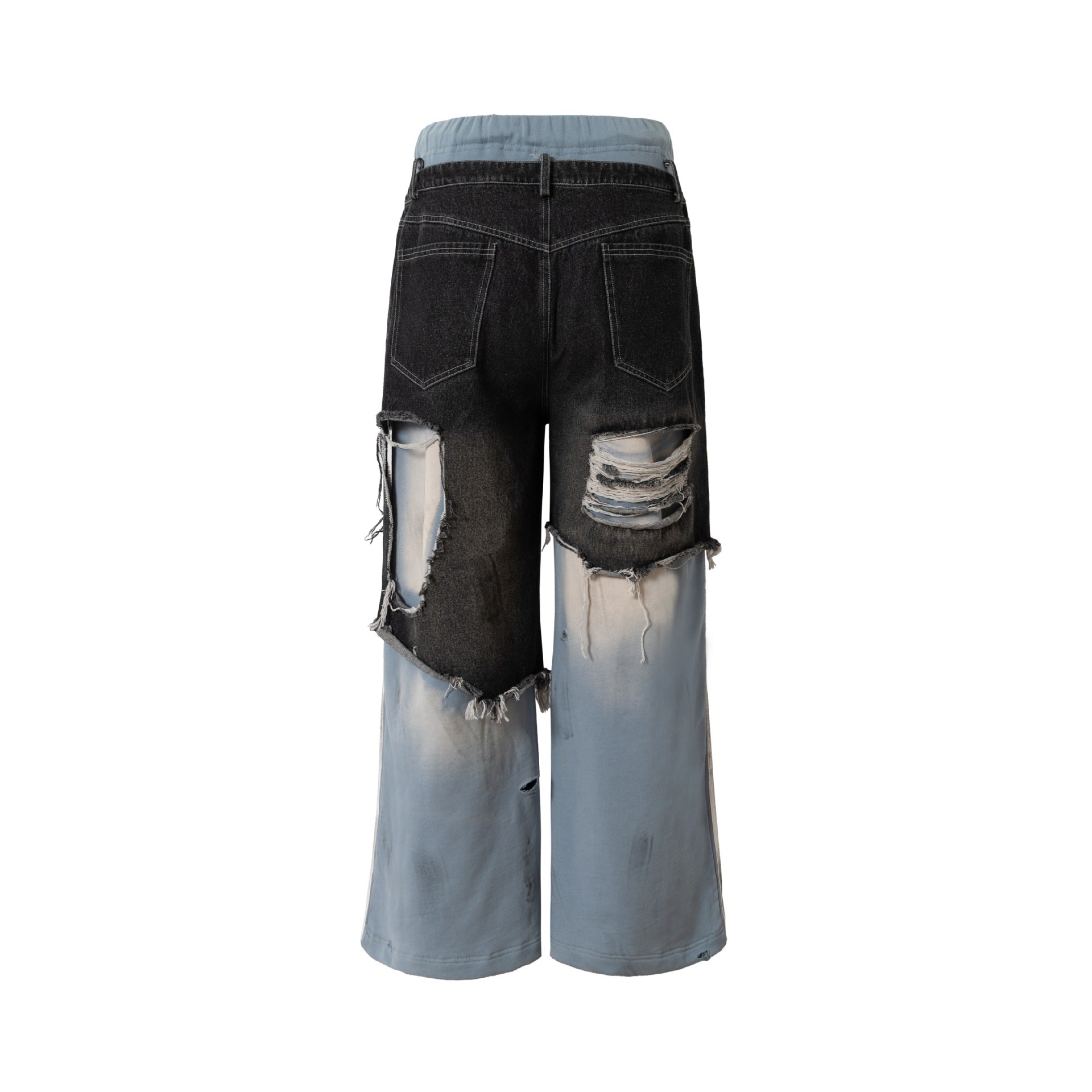 Zwoyren Double Waist Two Layer Baggy Sweatpants