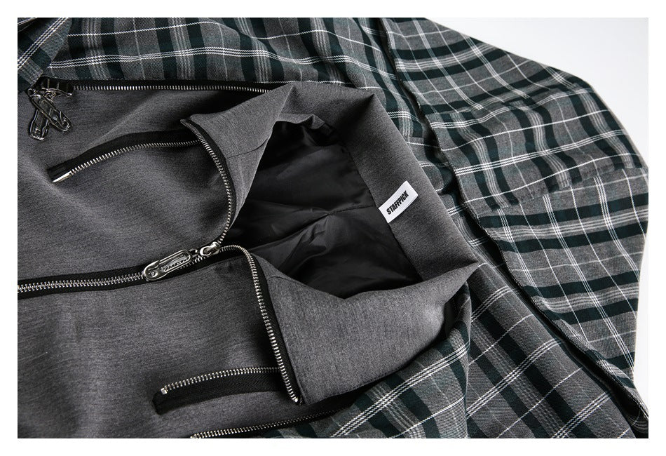 Zwoyren Detachable Scarf Hooded Jacket
