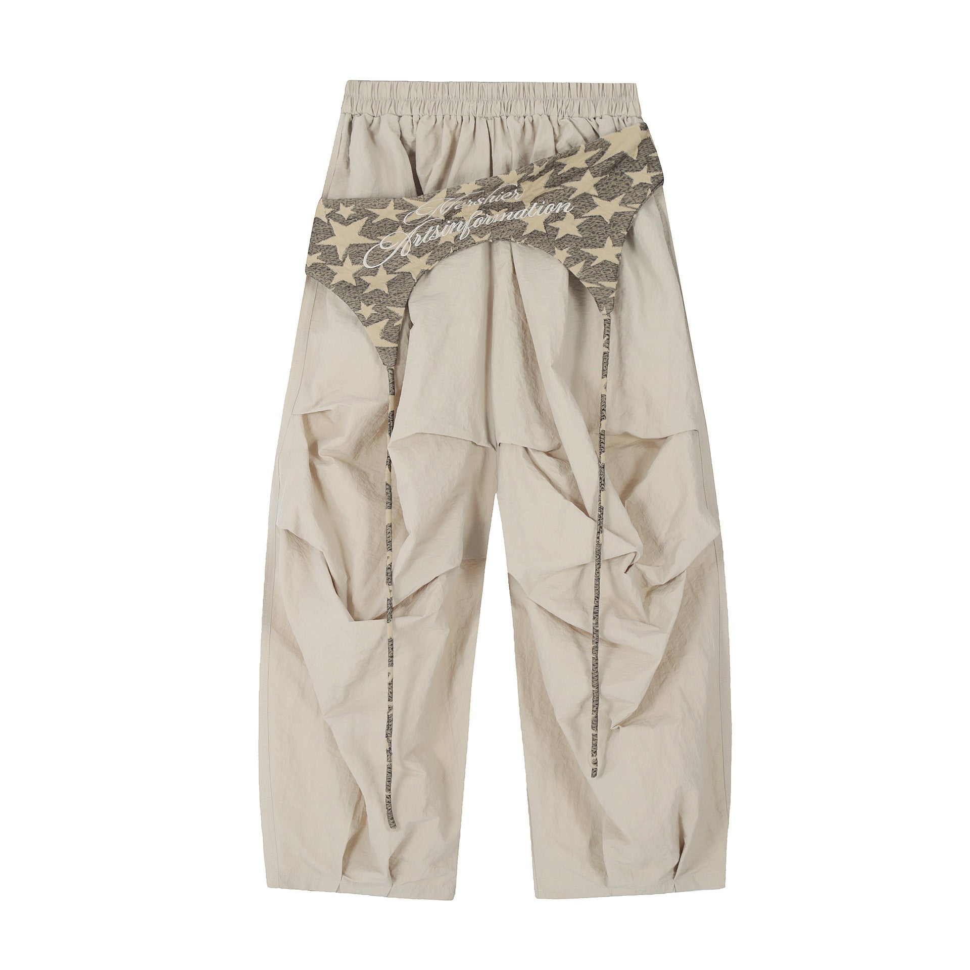 Zwoyren Waist Seal Baggy Barrel Pants