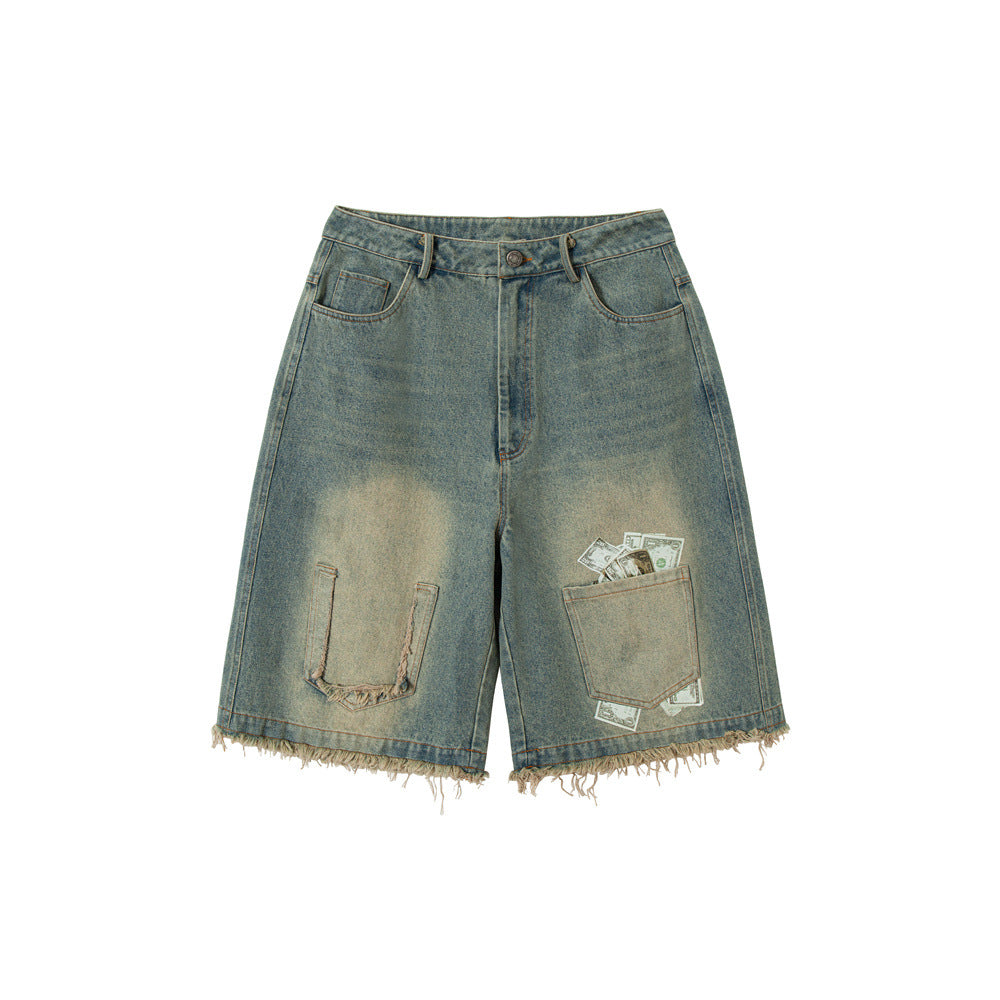 Zwoyren Pocket Fringe Jorts