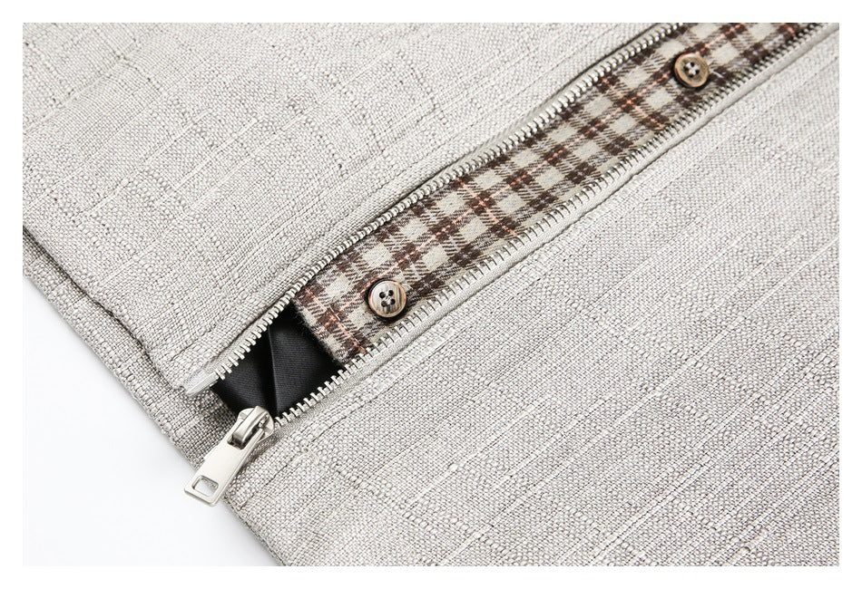 Zwoyren Plaid Collar Jacket
