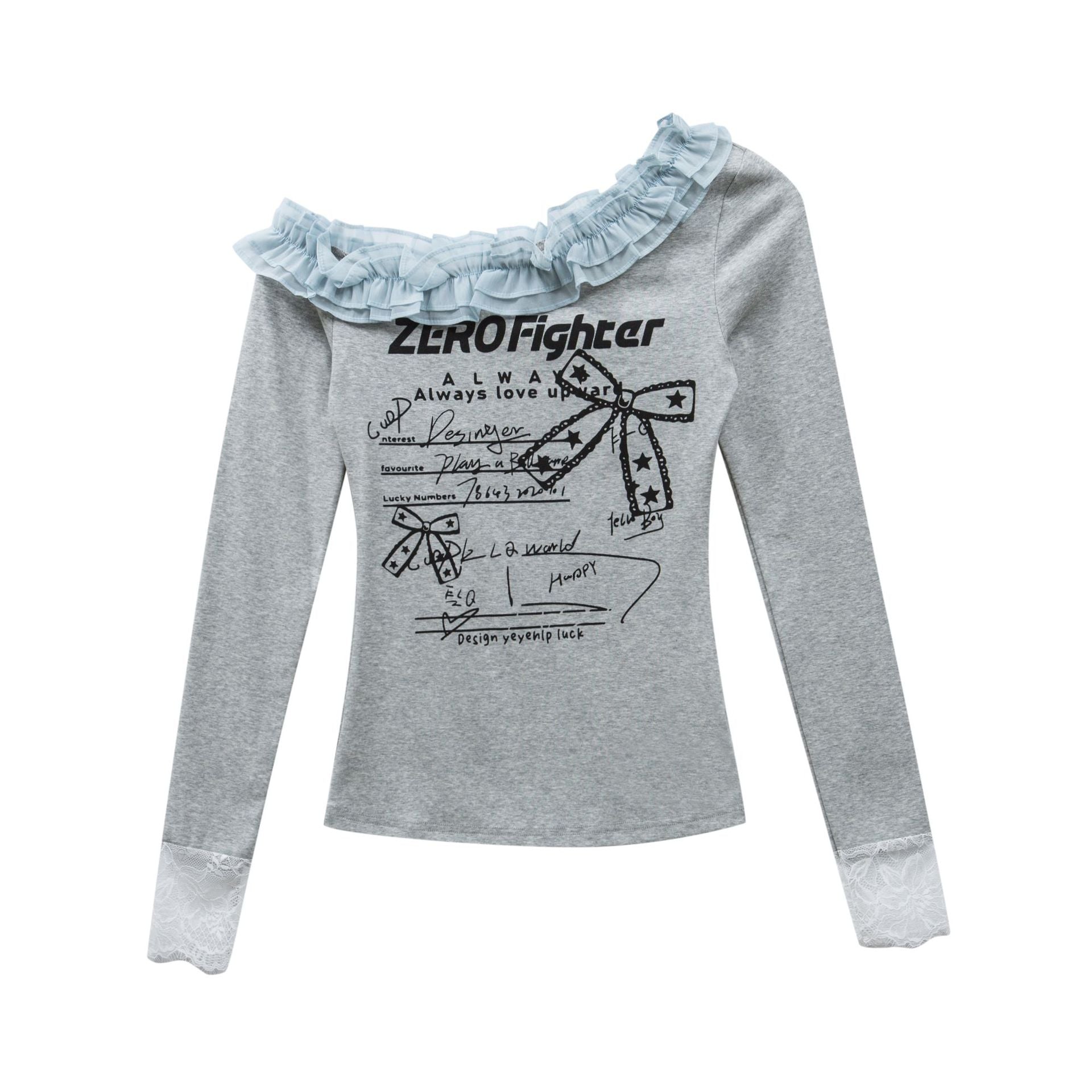 Zwoyren Playful Script Blouse