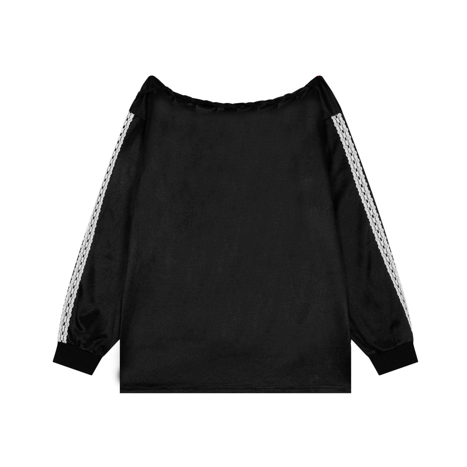 Zwoyren Lace Detail Long Sleeve T-shirt