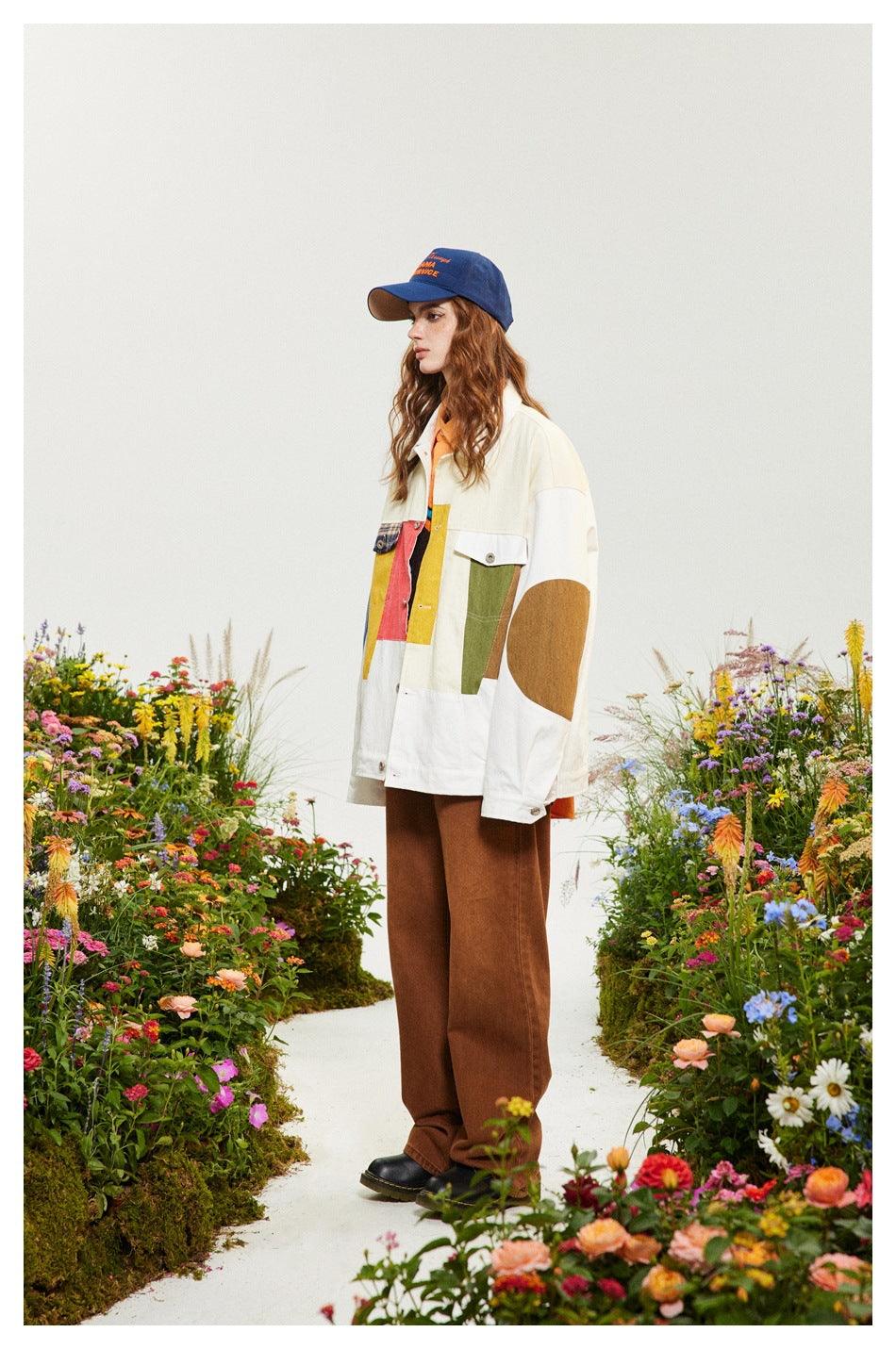 Color Block Patchwork Jacket