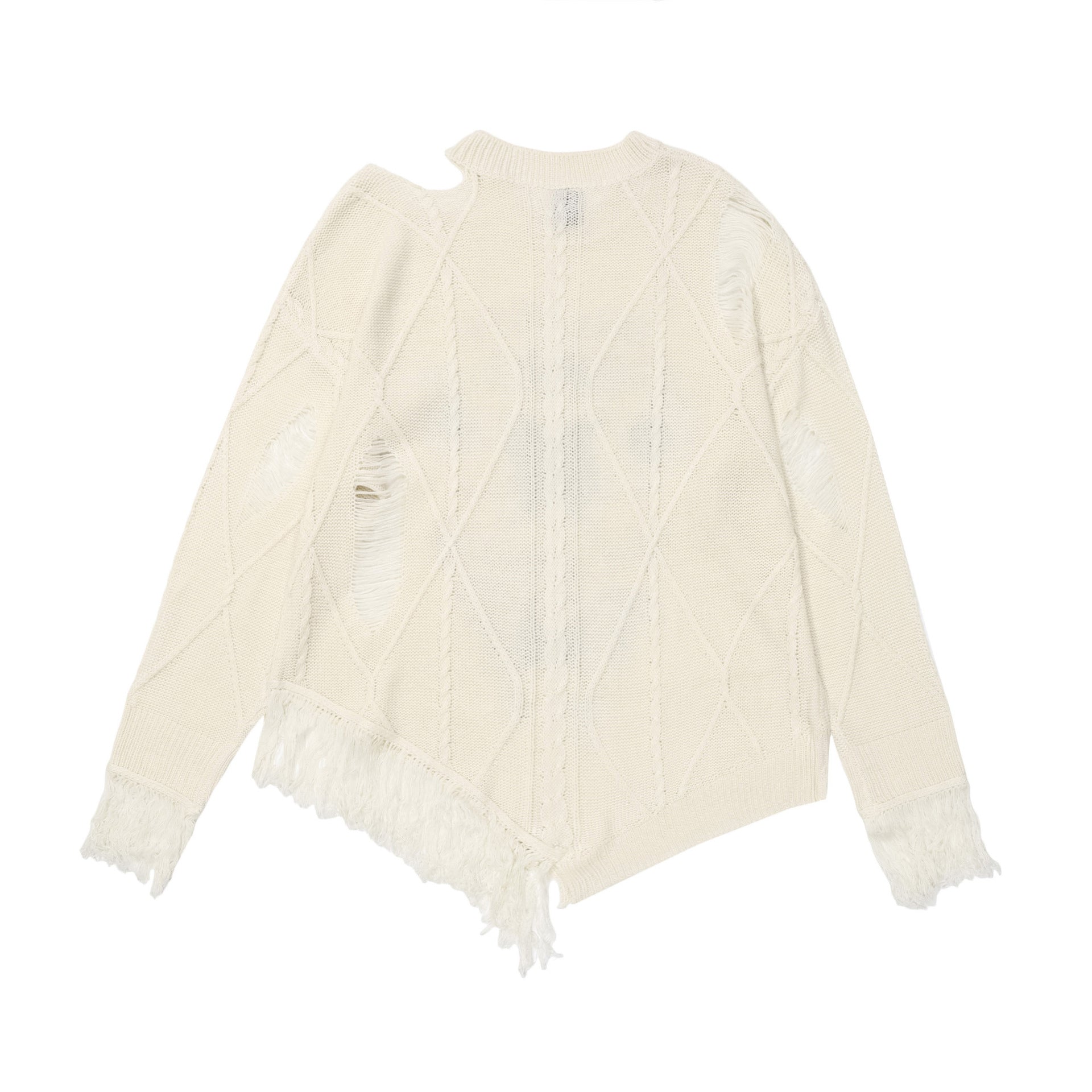 Zwoyren Butterfly Distressed Knit Sweater