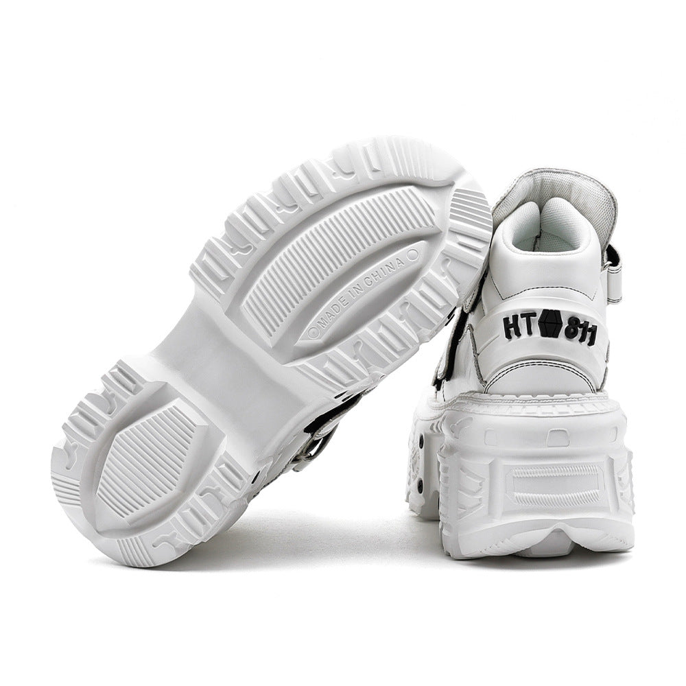 Zwoyren Chunky White Boots