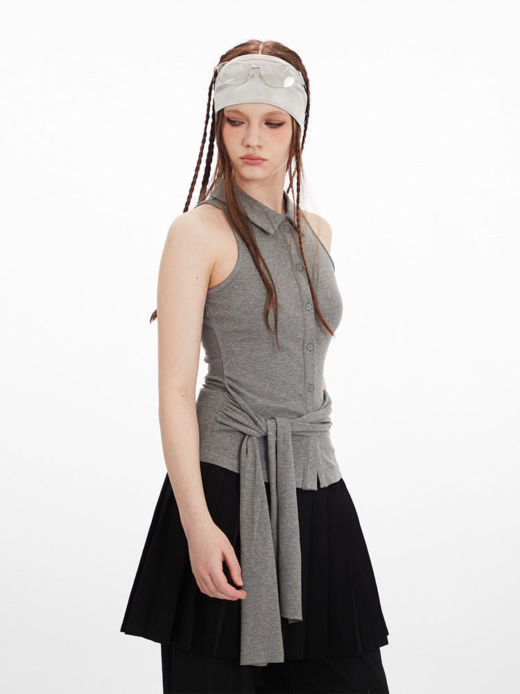 Zwoyren Polo Wrinkle Tank Top