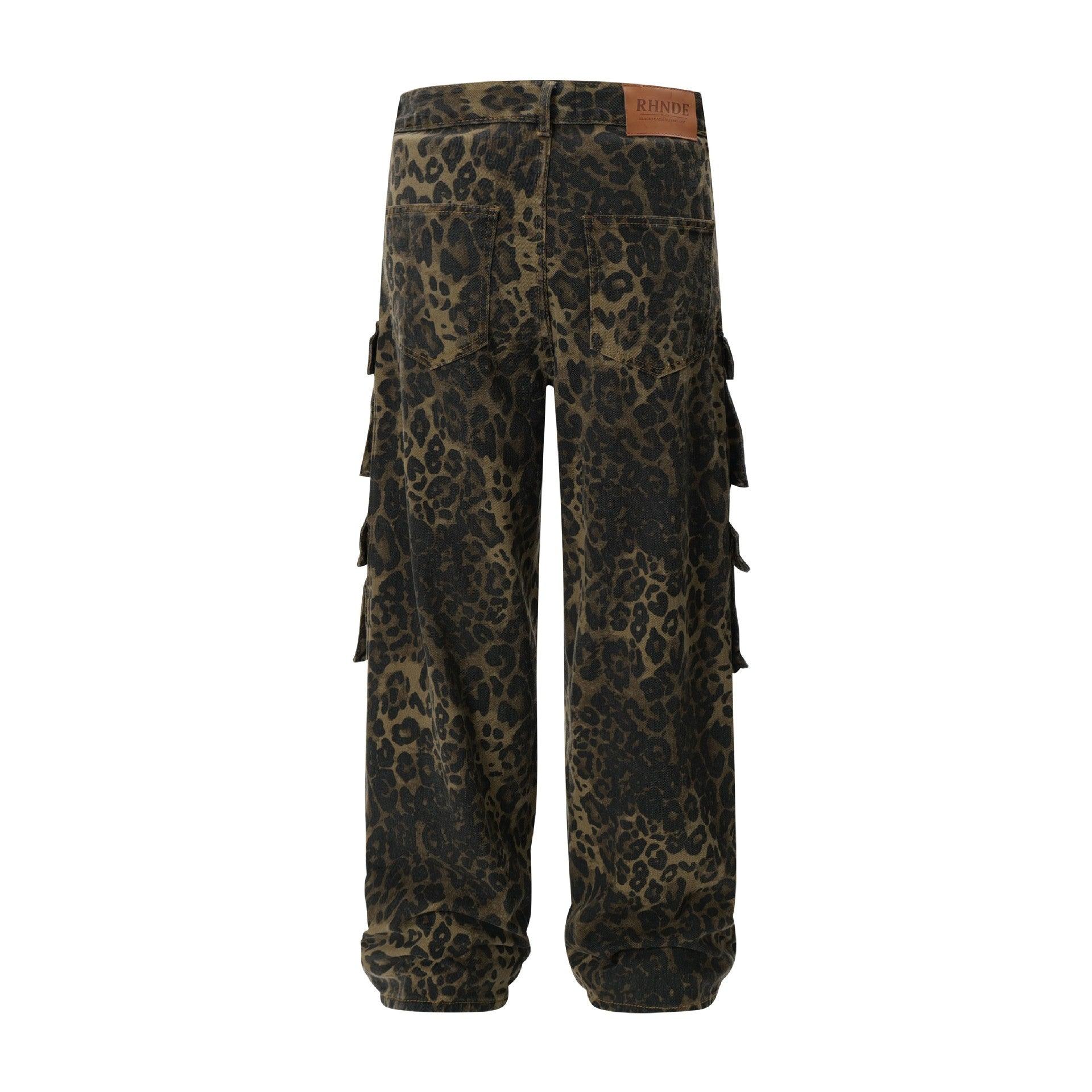 Zwoyren Leopard Print Cargo Pants