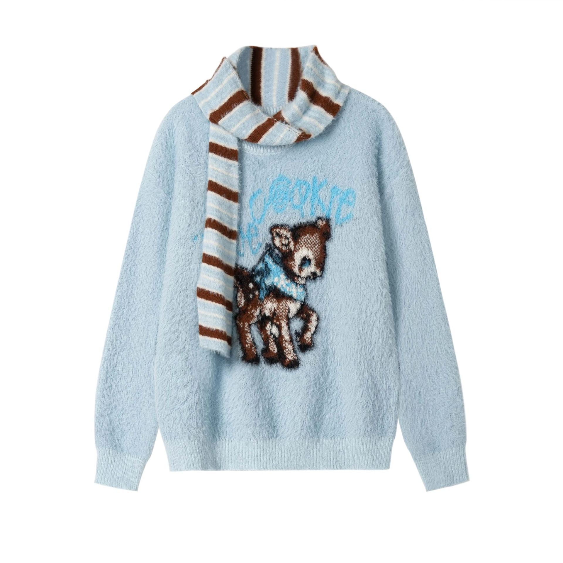 Zwoyren Fawn Cozy Knit Sweater