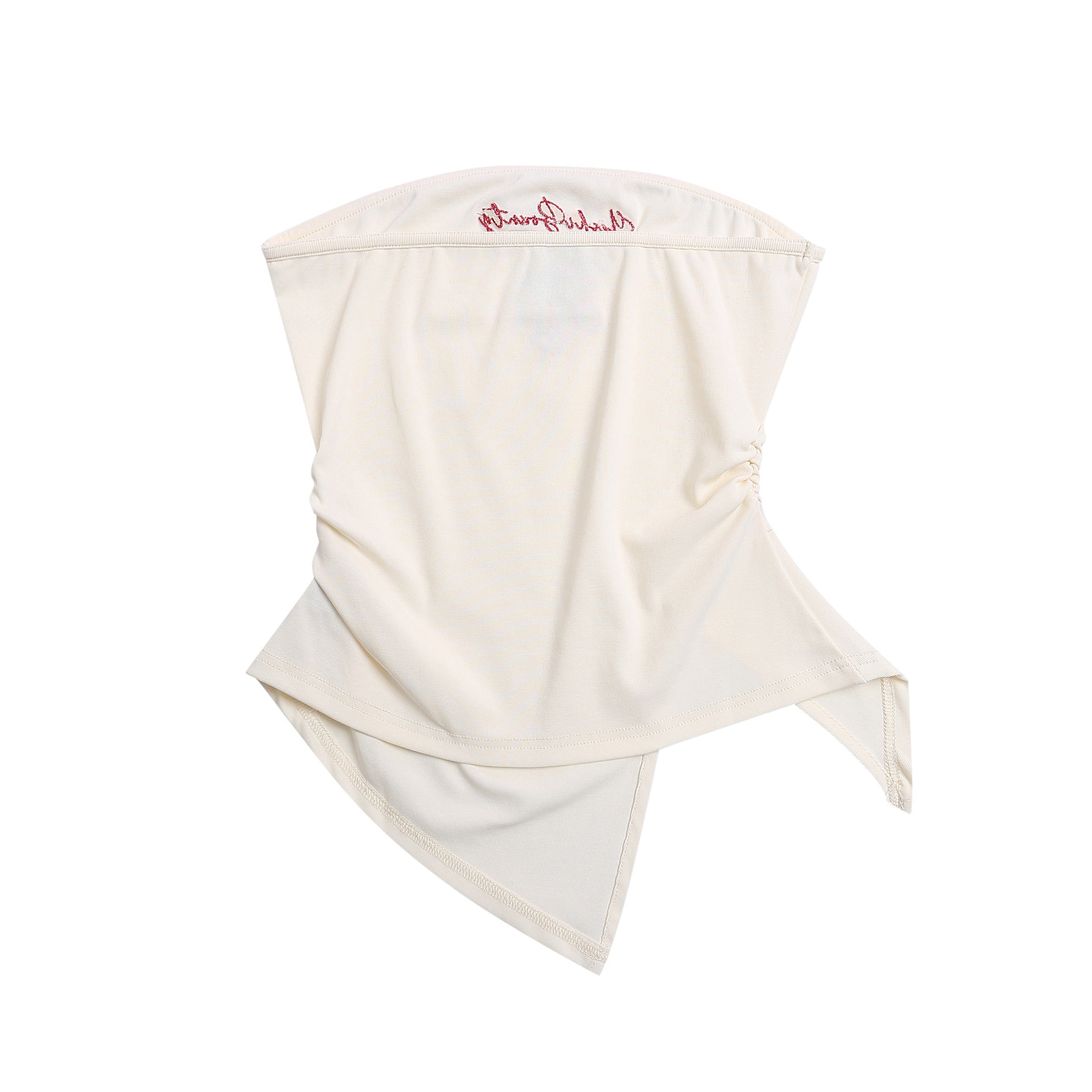 Zwoyren Cherry Embroidered Strapless Top