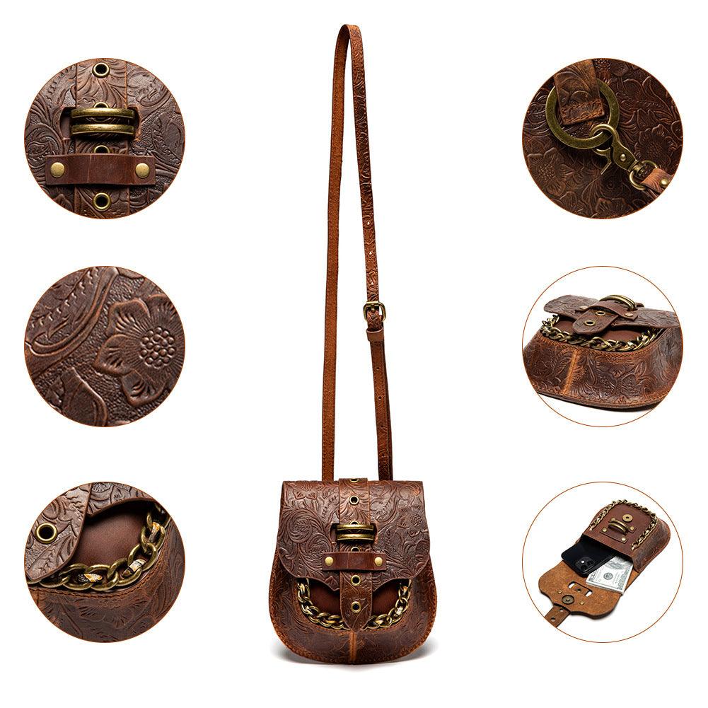 Chain Embossed Shell Bag