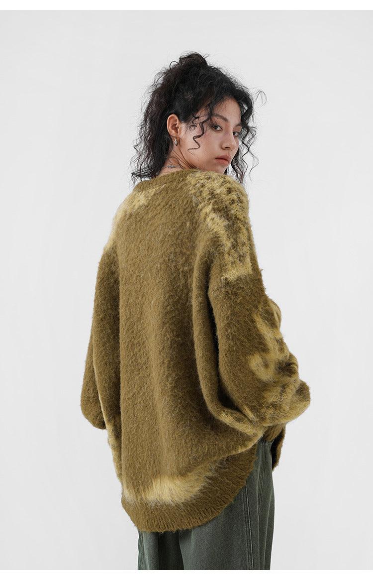 Oversized Autumn Knitting Sweater