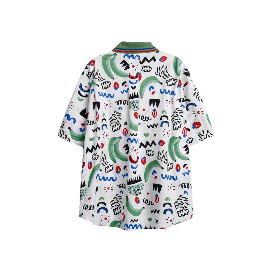 Korean Style Printed Casual Shirt