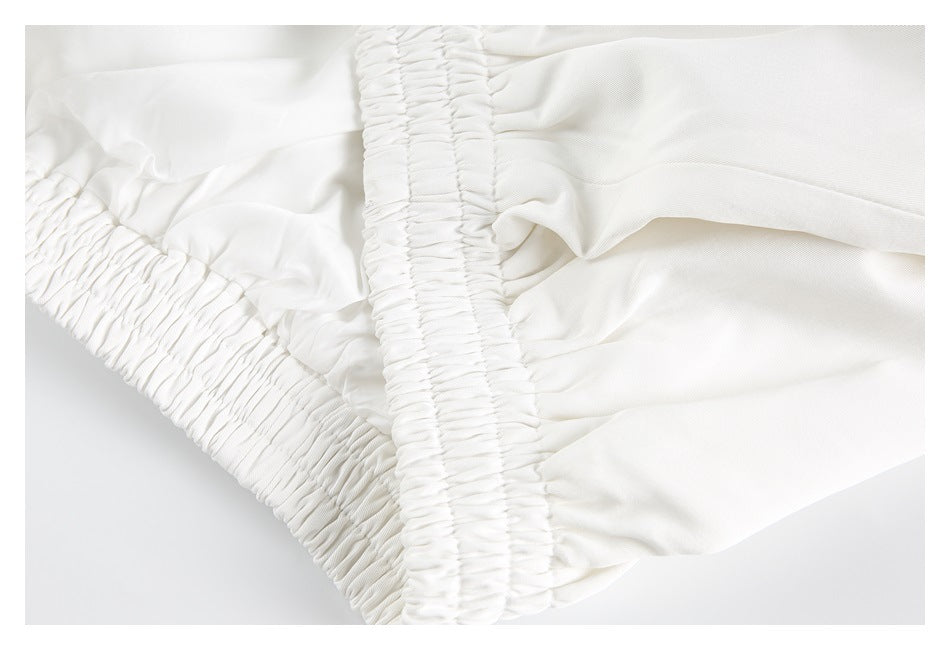 Zwoyren Oversized White Bomber Jacket