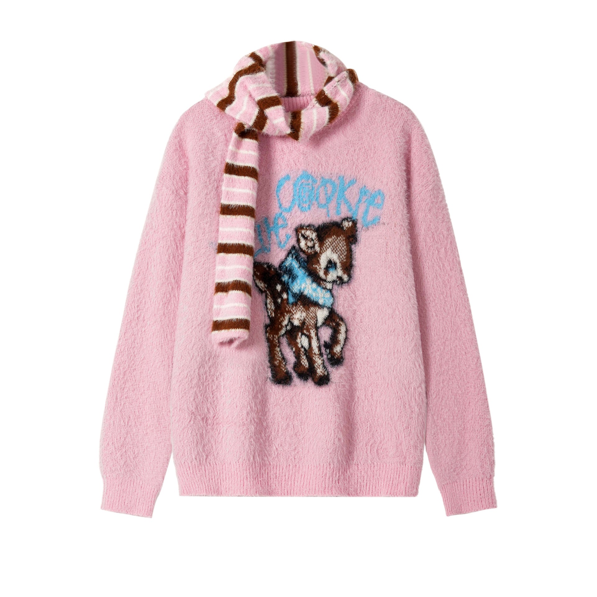 Zwoyren Fawn Cozy Knit Sweater