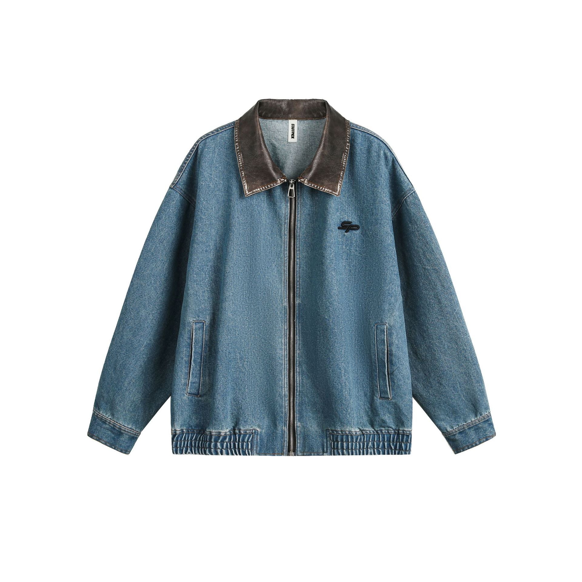 Zwoyren Retro Clean Fit Washed Denim Jacket