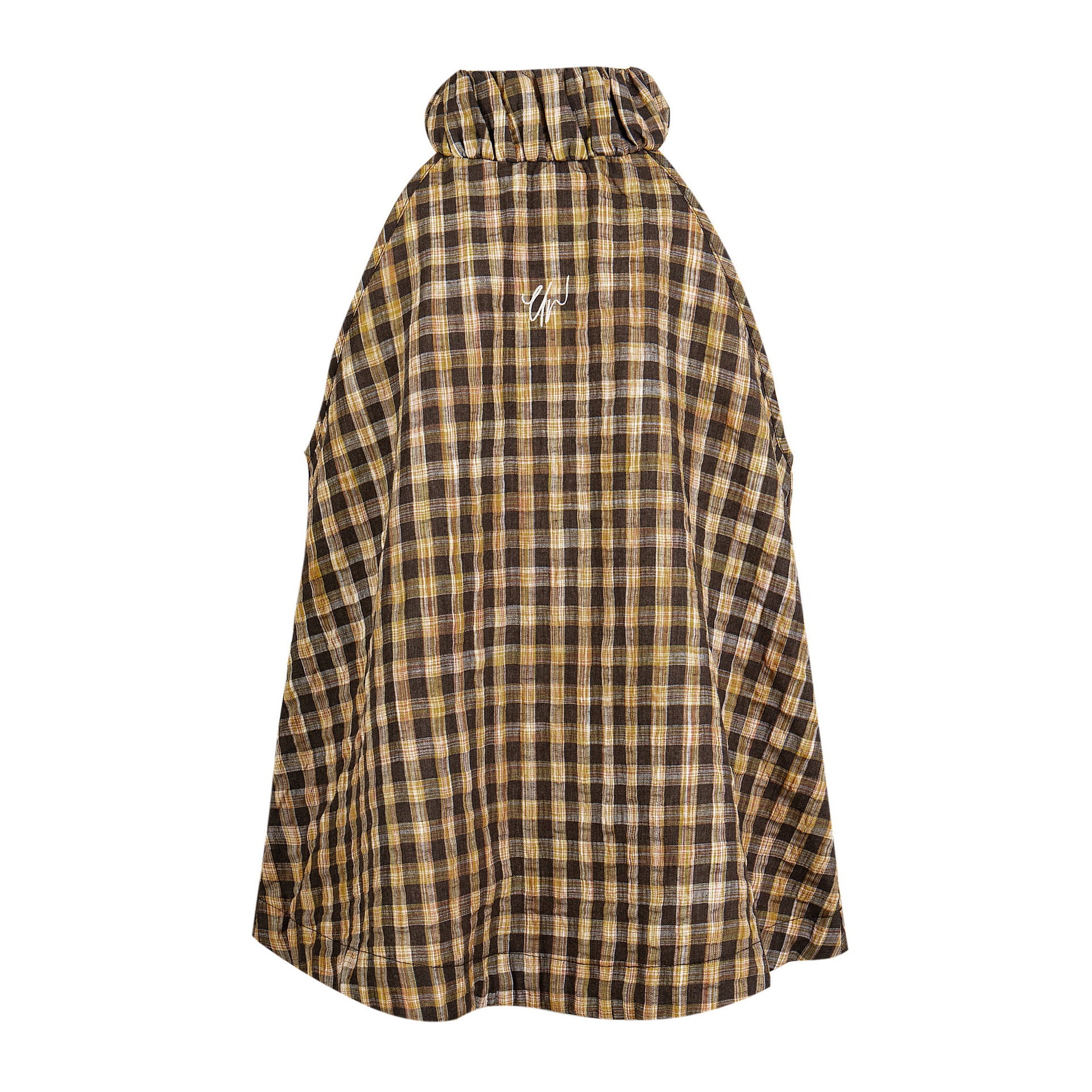 Zwoyren Retro Loose Plaid Sleeveless T-shirt