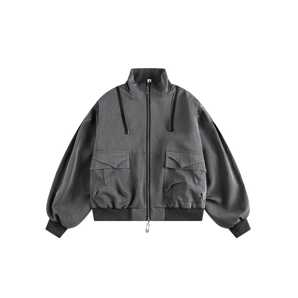 Zwoyren Detachable Scarf Hooded Jacket