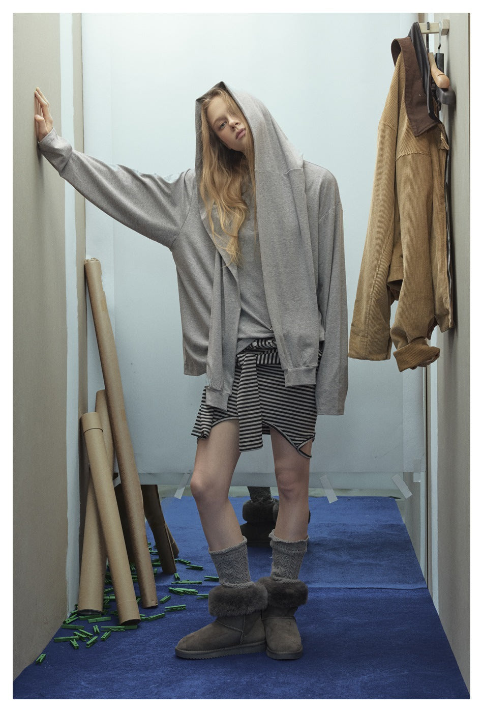 Zwoyren Shawl Hooded Sweatshirt