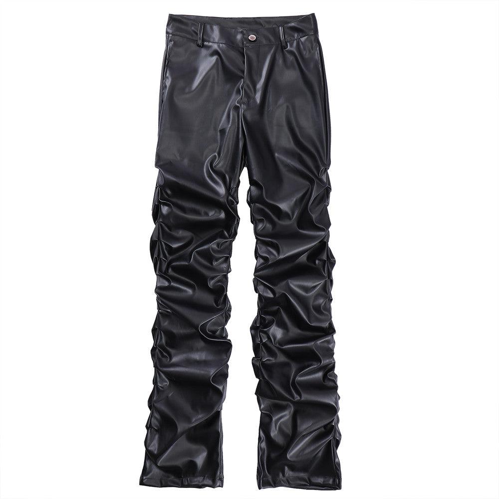 Dark Punk Shiny PU Leather Pant