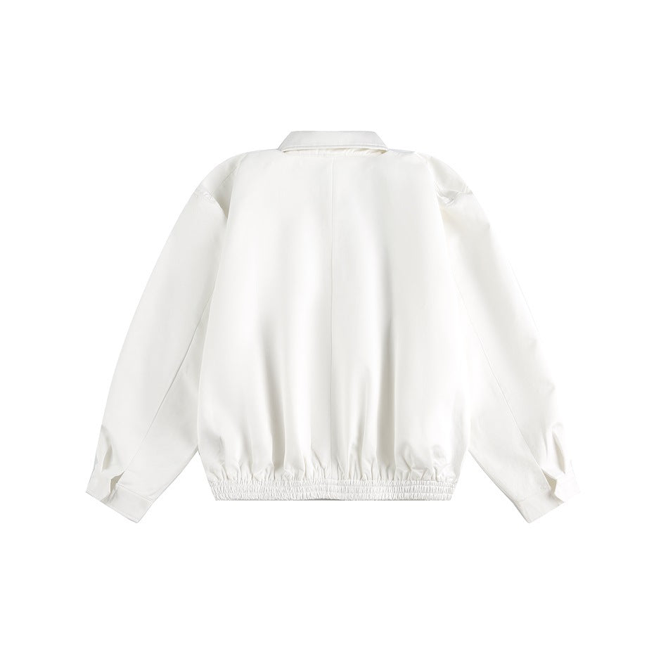 Zwoyren Oversized White Bomber Jacket